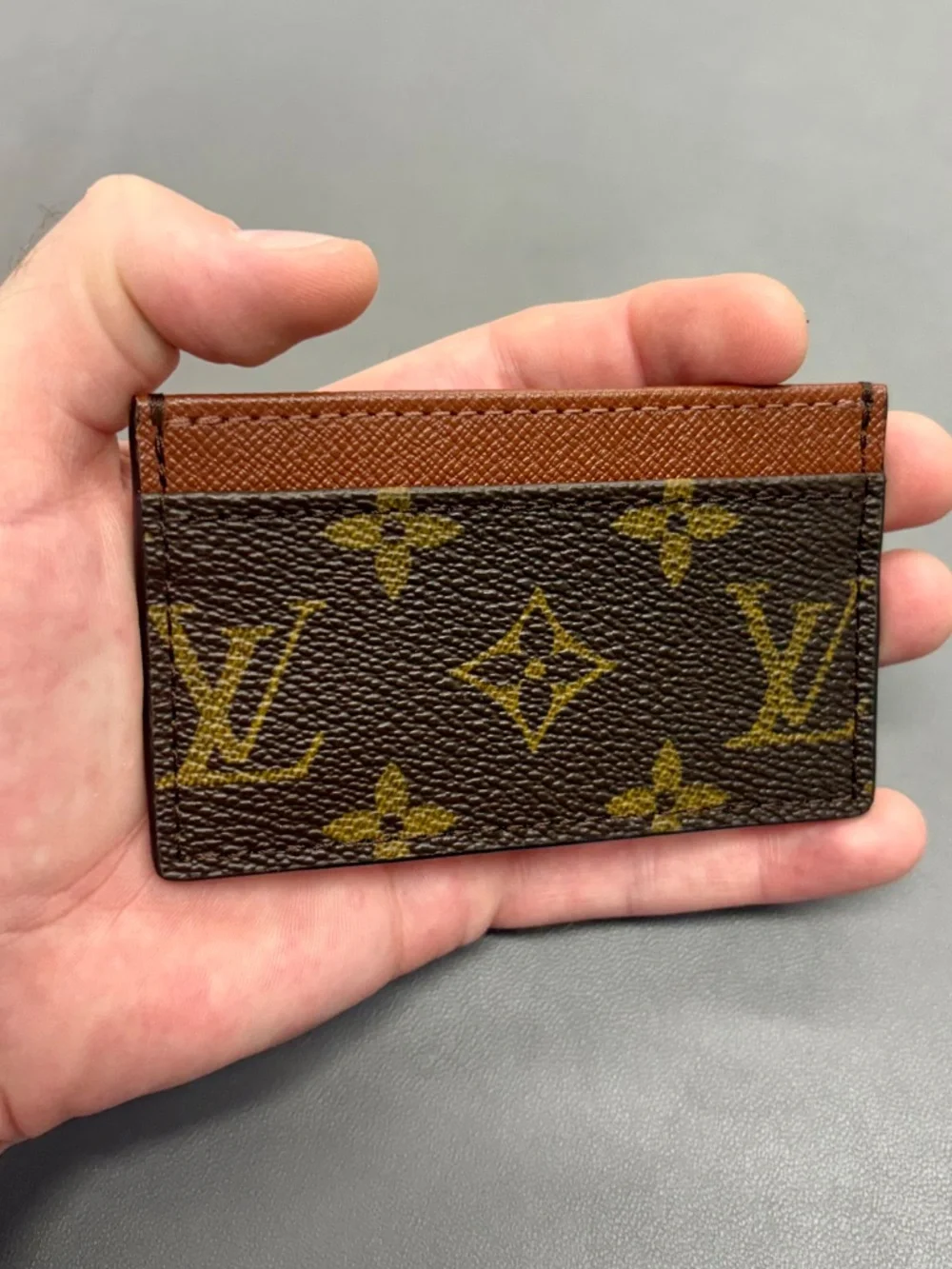 LV Canvas & Leather Card Case